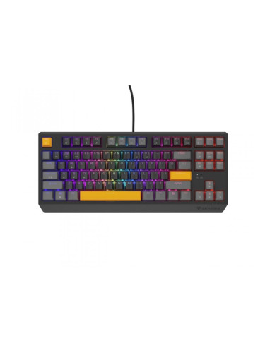 Клавиатура Genesis Gaming Keyboard Thor 230 TKL Anchor Gray Positive US RGB Mechanical Outemu Red