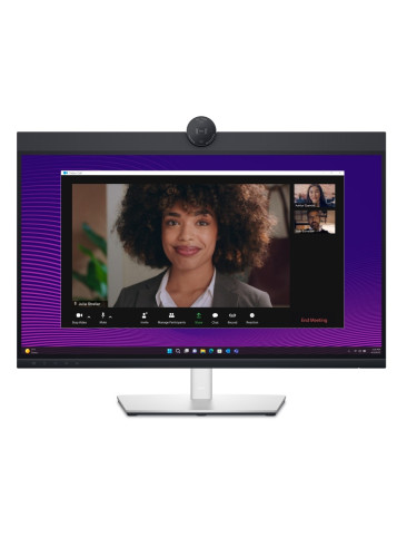 Монитор Dell P2724DEB, 27.0" Video Conferencing AG, IPS, 5ms, 1000:1, 350 cd/m2, QHD (2560x1440), 99% sRGB, Webcam, 2x5W speakers, Microphone, USB-C up to 90W PD, USB 3.2, HDMI, DP, RJ45, Height, Swivel, Tilt, Pivot, Black