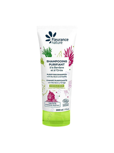 ФЛОРАНС НЕЙЧЪР БИО ШАМПОАН С АЛОЕ ВЕРА, ХИНАП, РЕПЕЙ И КОПРИВА 200 мл