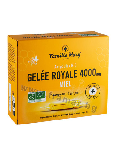 ФЕМИЛИ МАРИ ПЧЕЛНО МЛЕЧИЦЕ + ПЧЕЛЕН ЦВЕТЕН МЕД ампули за пиене * 14