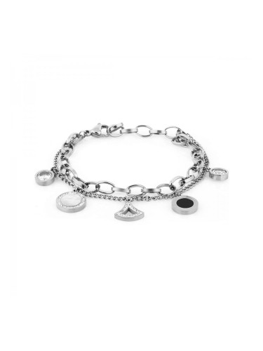 Дамска гривна със седеф и кристали Daniel Klein DKJ.3.2090.01