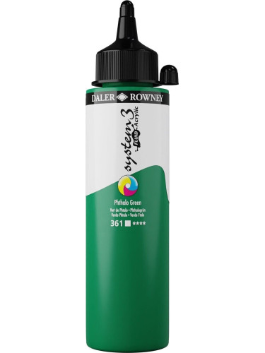 Daler Rowney System3 АКРИЛНА боя Phthalo Green 250 ml 1 бр