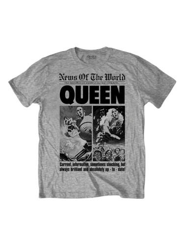 Queen Риза News of the World 40th Front Page Unisex Grey 2XL