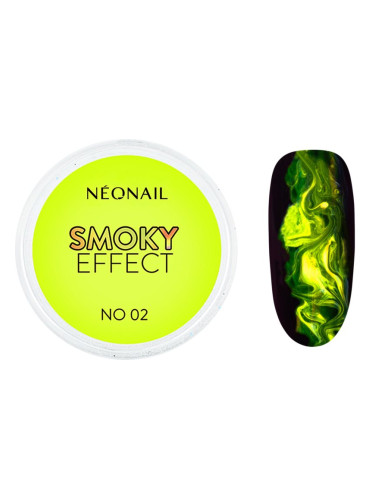 NEONAIL Effect Smoky цветна пудра за нокти цвят No. 02 Yellow 2 гр.