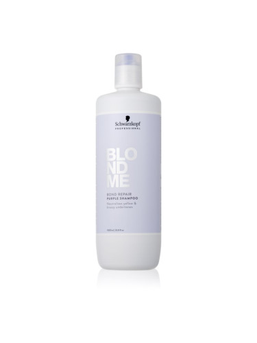 Schwarzkopf Professional Blondme Bond Repair Purple Shampoo лилав шампоан за руса коса 1000 мл.