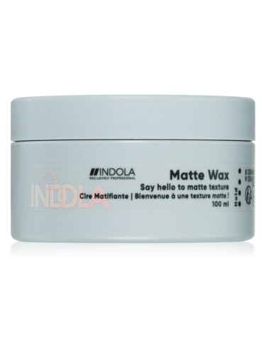 Indola Matte Wax матиращ восък за коса 100 мл.