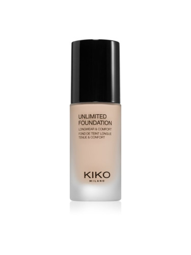 KIKO Milano Unlimited Foundation дълготраен течен фон дьо тен с матиращ ефект цвят 01 Rose 30 мл.