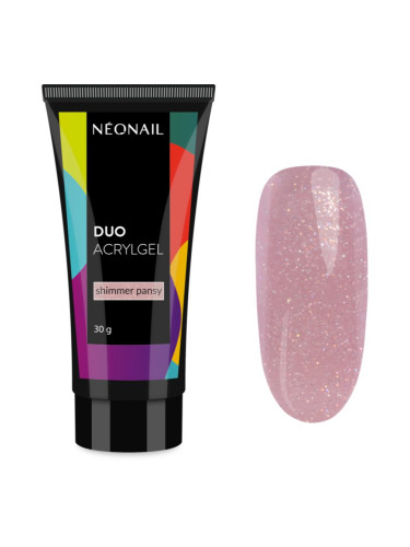 NEONAIL Duo Acrylgel Shimmer Pansy гел за гел и акрилни нокти 30 гр.