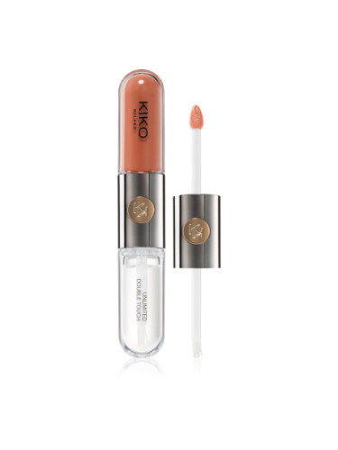 KIKO Milano Unlimited Double Touch дълготрайно течно червило цвят 129 Burnt Tangerine 6 мл.