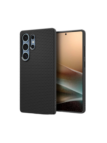 Оригинален кейс Spigen Liquid Air, За Samsung Galaxy S25 Ultra, Черен
