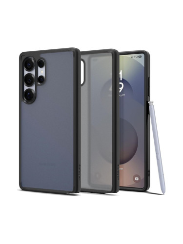 Оригинален кейс Spigen Ultra Hybrid Frost, За Samsung Galaxy S25 Ultra, Черен