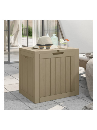 Sonata H Градински сандък за съхранение кафяв 55,5x43x53 см полипропилен