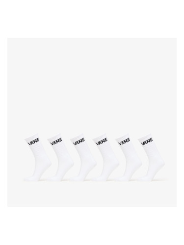 Vans Classic Crew Socks 6-Pack White 42.5-47