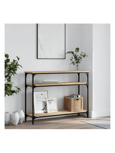 Sonata H Конзолна маса, дъб сонома, 100x29x75 см, инженерно дърво