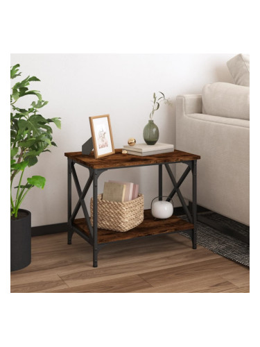 Sonata H Странична маса, опушен дъб, 55x38x45 см, инженерно дърво