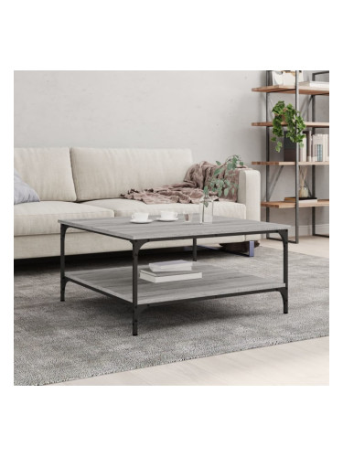 Sonata H Кафе маса, сив сонома, 80x80x40 см, инженерно дърво