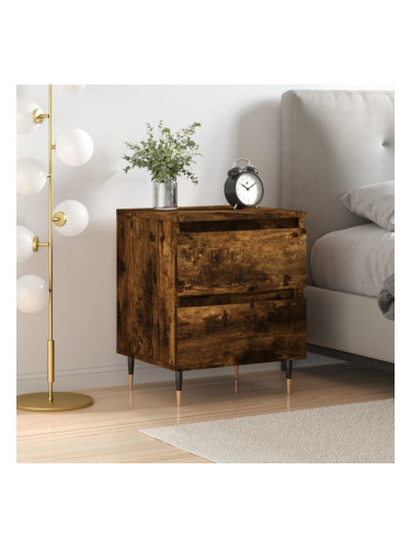 Sonata H Нощно шкафче опушен дъб 40x35x50 см инженерно дърво