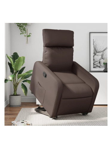 Sonata H Изправящ реклайнер стол, кафяв, изкуствена кожа