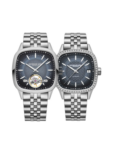 Комплект часовници за двойки Raymond Weil Freelancer 2790-ST-50051-2490-STS-50051