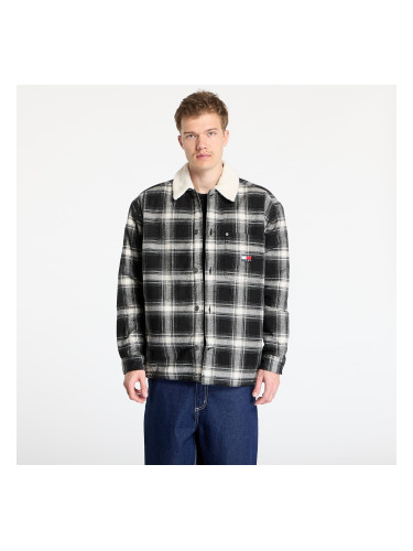 Риза Tommy Jeans Check Teddy Mix Overshirt Black L