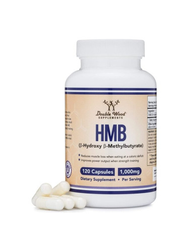 HMB (β – Hydroxy β – Methylbutyrate) / Бета- хидрокси-бета-метилбутират, 120 капсули Double Wood