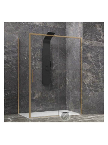 Правоъгълна душ кабина Lea400L-3811OR Златен мат