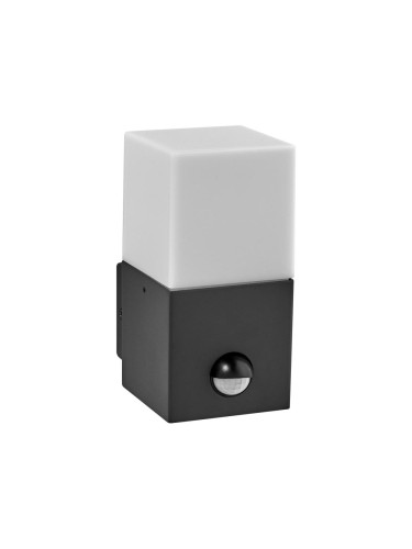Ledvance - Външно стенен осветител FIGO SQUARE 1xE27/20W/230V с сензор