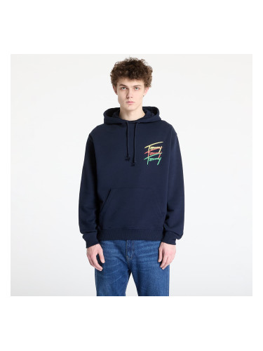 Суитшърт Tommy Jeans Relaxed 3 Color Sign Hoodie Blue L