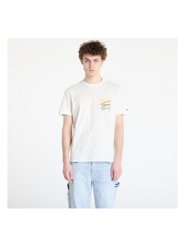 Тениска Tommy Jeans Regular Twisted Sign Tee White M