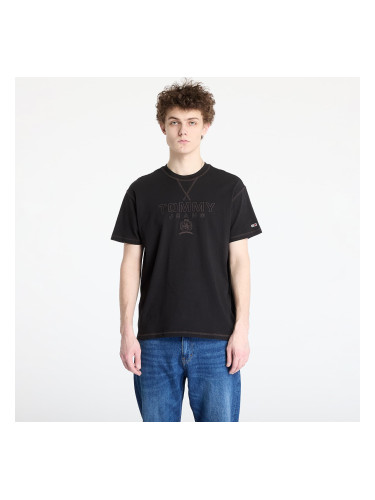 Тениска Tommy Jeans Relaxed Tonal Crest Tee Black M
