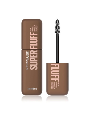 MAYBELLINE NEW YORK Super Fluff Mousse гел за вежди цвят 255 Soft Brown 5 мл.