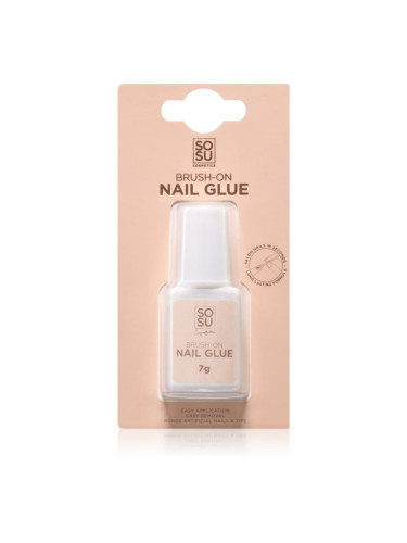 SOSU Cosmetics Brush-On Nail Glue лепило за нокти 7 мл.