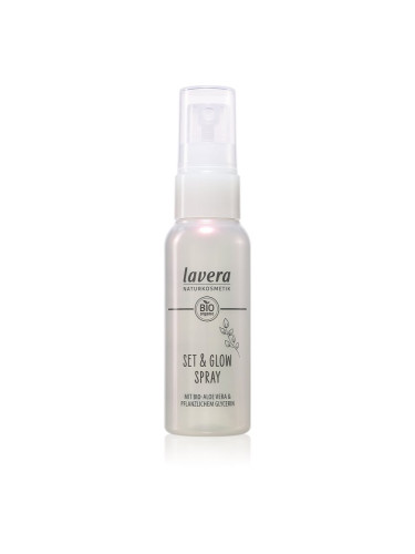 Lavera Set & Glow Spray спрей за фиксация за озаряване на лицето 50 мл.