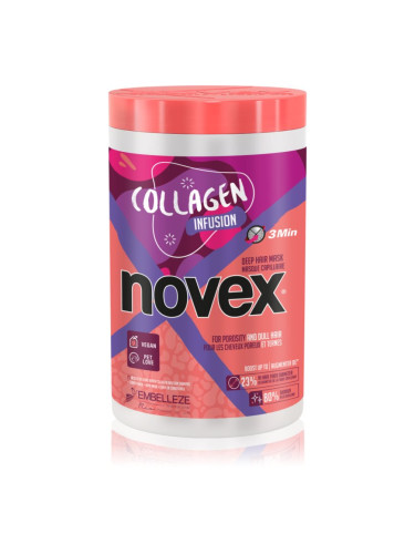 Novex Collagen Infusion подсилваща маска за слаба, увредена коса и цъфтящи краища 400 гр.
