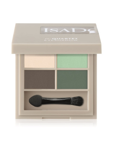 IsaDora The Eyeshadow Quartet палитра сенки за очи цвят 02 Neo Mint 3.5 гр.