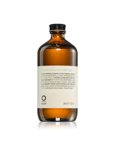 Oway rebalancing нежна вана за мазна коса и мазен скалп 240 мл.