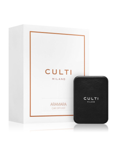 Culti Milano Car Diffuser Black Aramara aроматизатор за автомобил + резервен пълнител 73x53 см