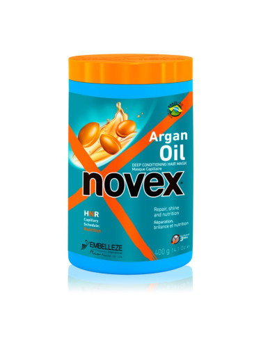 Novex Argan Oil подхранваща маска за блясък и мекота на косата 400 гр.