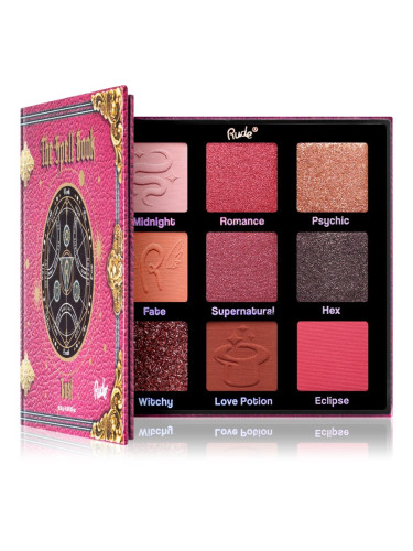 Rude Cosmetics The Spell Book палитра сенки за очи цвят Lust 10.8 гр.