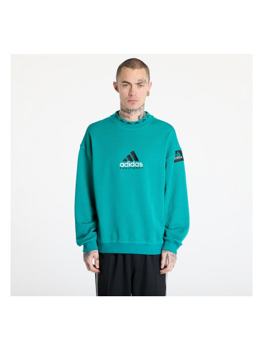 adidas Equipment Reflective Crew Neck Sweatshirt Green/ Equipment Green L