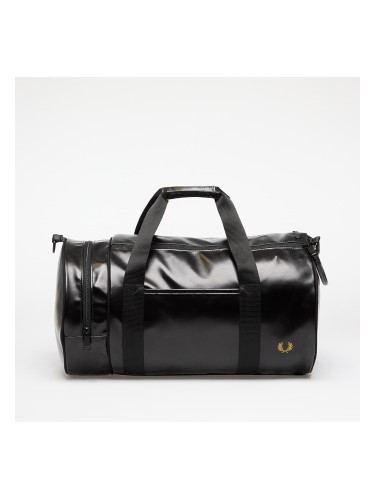 FRED PERRY Tonal Classic Barrel Bag Black/ Gold Universal