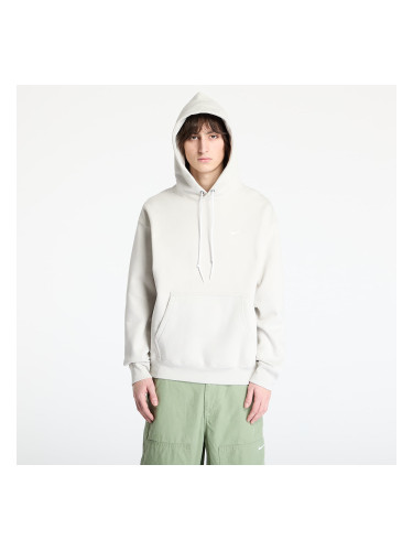 Суитшърт Nike Solo Swoosh Men's Fleece Pullover Hoodie Light Bone/ White L