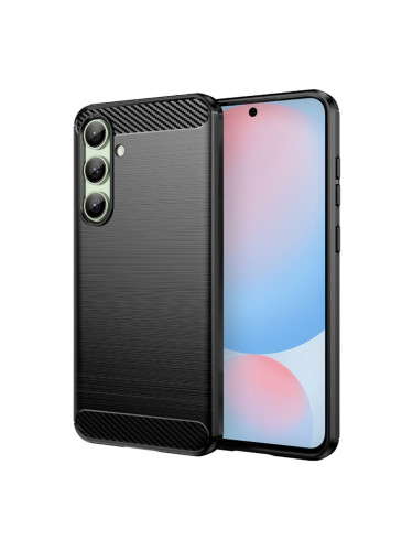 Силиконов кейс MBX Carbon, За Samsung Galaxy A16, Черен