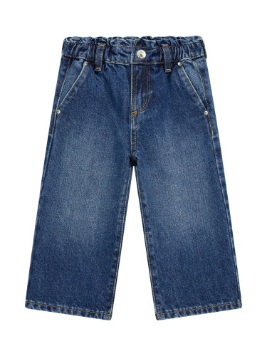 Детски широки дънки в тъмен деним Guess