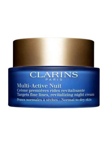 Clarins Multi-Active Nuit Нощен възстановяващ крем за фини сухи линии за нормална към суха кожа