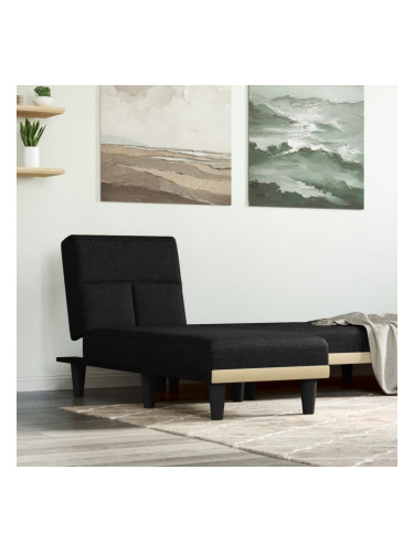 Sonata H Кушетка, черна, текстил