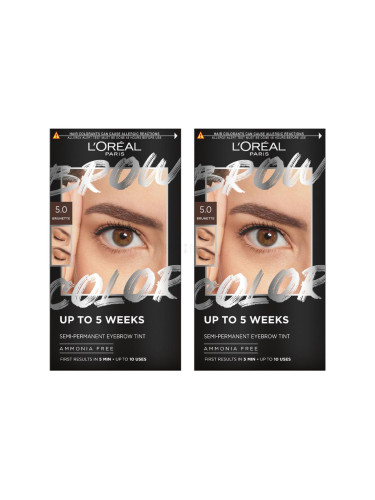 Пакет с отстъпка Боя за вежди L'Oréal Paris Brow Color Semi-Permanent Eyebrow Tint