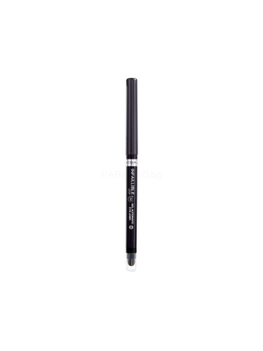 L'Oréal Paris Infaillible Grip 36H Gel Automatic Eye Liner Молив за очи за жени 1,2 g Нюанс 002 Matte Black