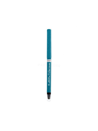 L'Oréal Paris Infaillible Grip 36H Gel Automatic Eye Liner Молив за очи за жени 1,2 g Нюанс 007 Turquoise Faux Fur