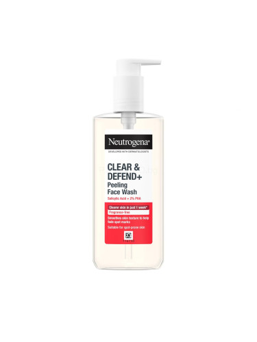 Neutrogena Clear & Defend+ Peeling Face Wash Почистващ гел 200 ml